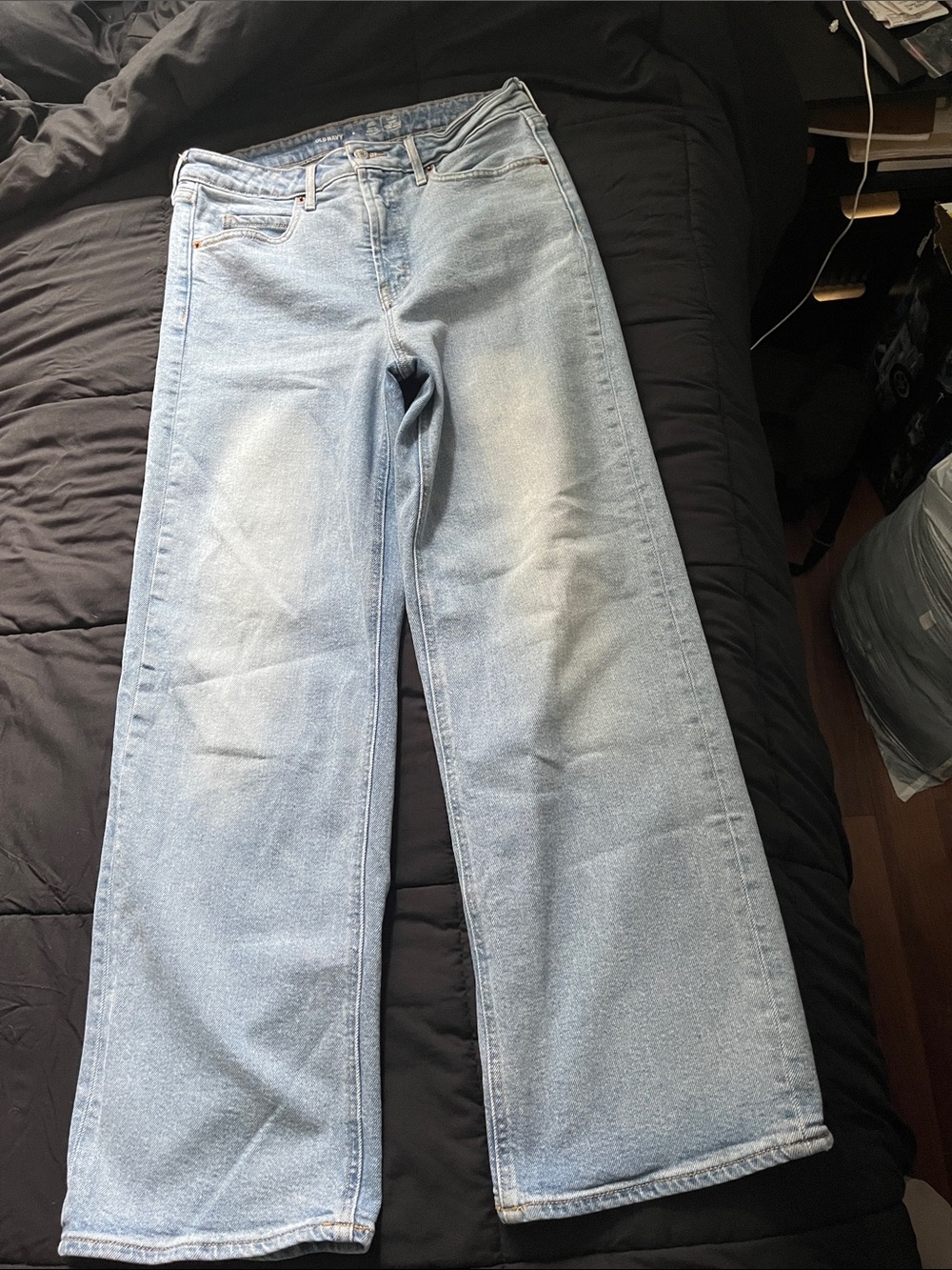 Old Navy Light Wash Wide-Leg Jeans